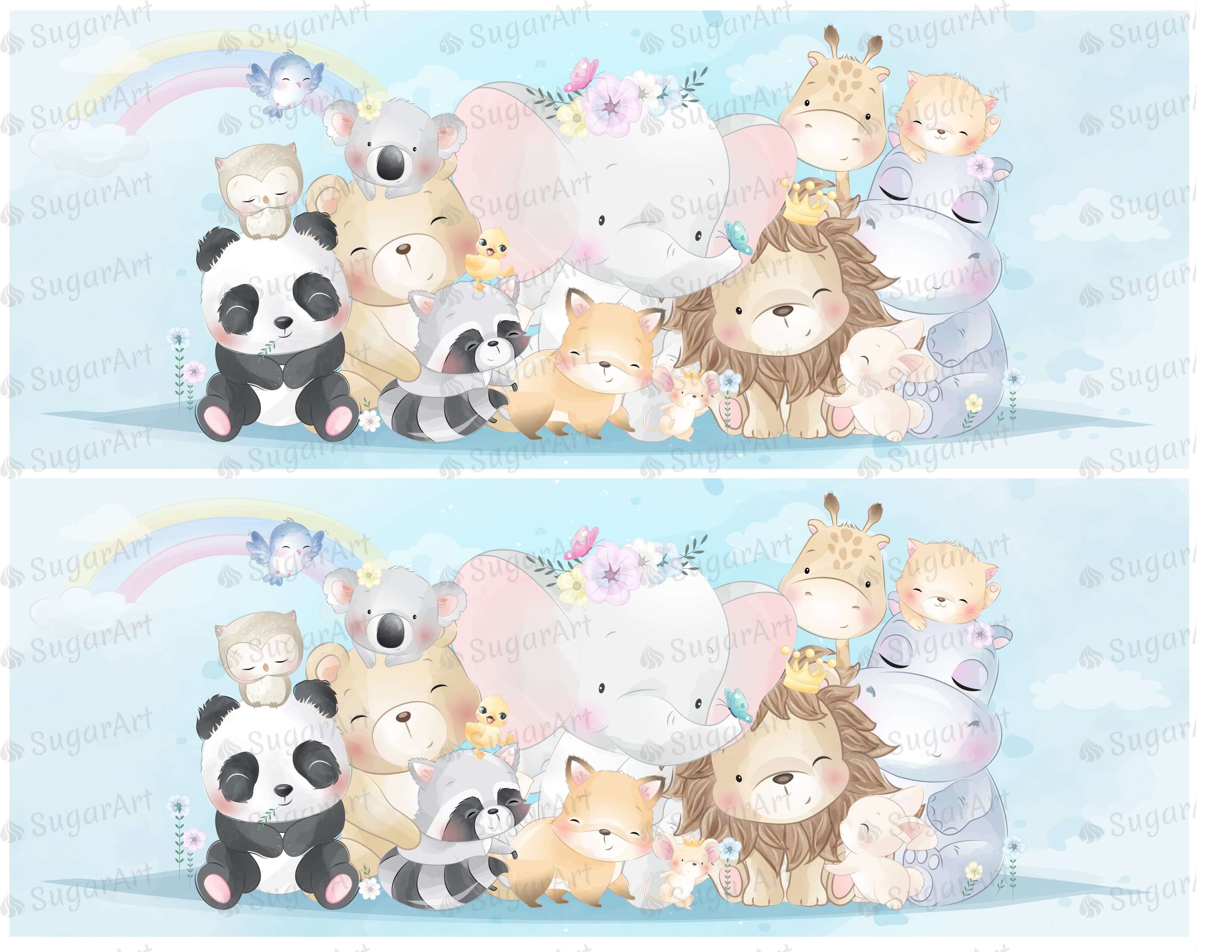 Cute Animals With Watercolor Effect - Icing - ISA094.