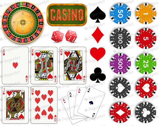 Casino Cards Poker Set - Icing - ISA111.