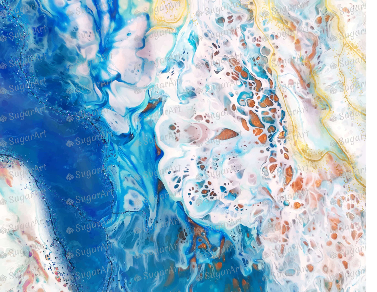 Paint Marble Texture - Icing - ISA196.