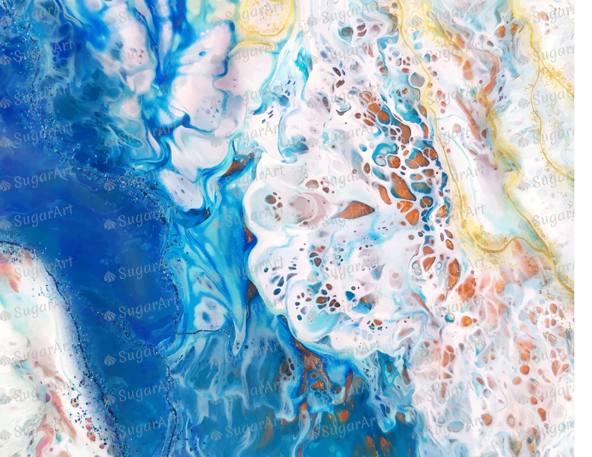 Paint Marble Texture - Icing - ISA196.