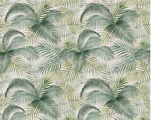 Palm Leaves Pattern - Icing - ISA252.