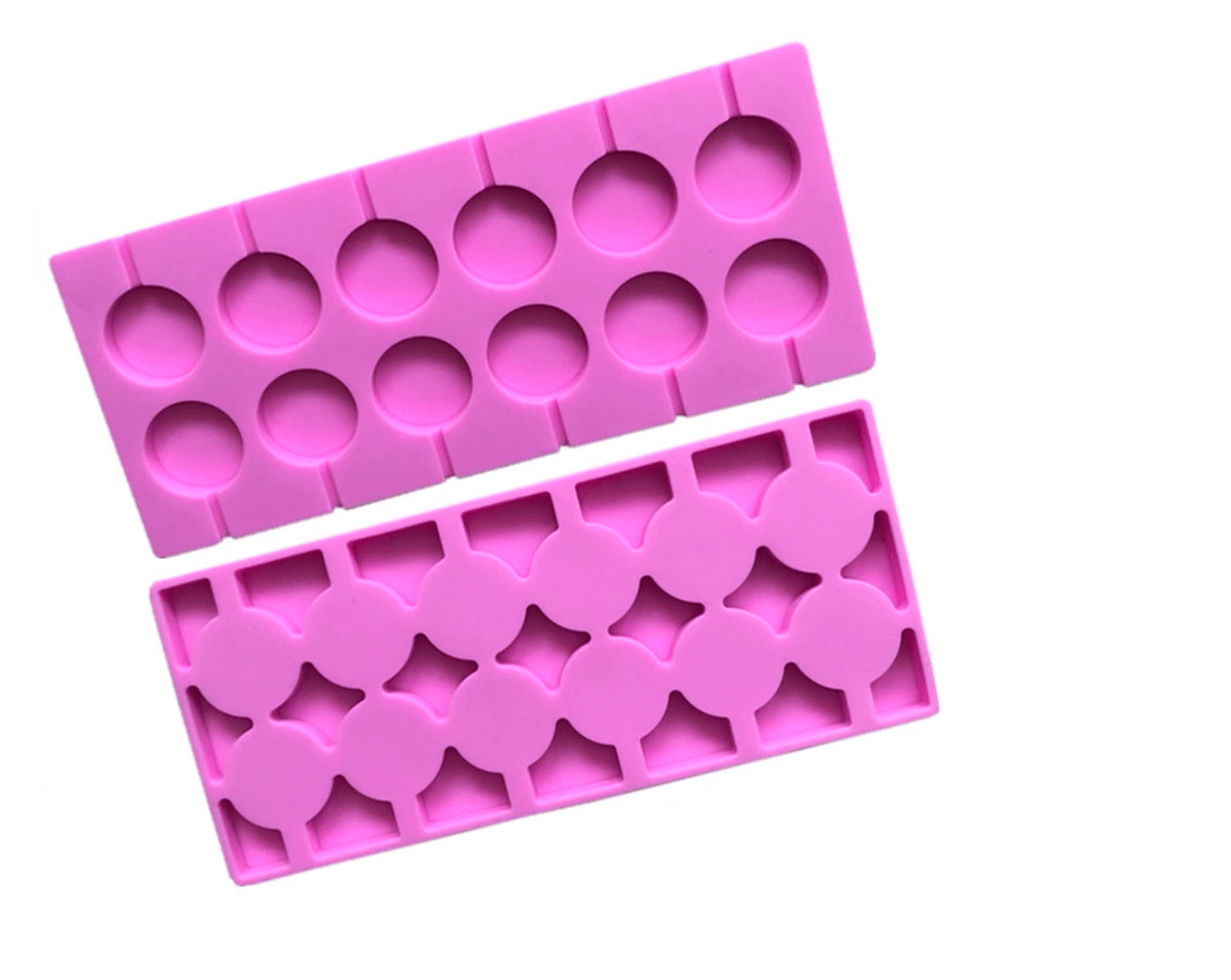 Small Round Cavity Silicone Mold for Lollipops - 12 Cavity 1.1" (2.8cm) each - BSUPP022.