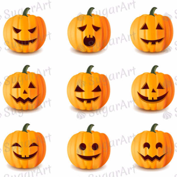 Halloween Pumpkins - SA35-Sugar Stamp sheets-Sugar Art