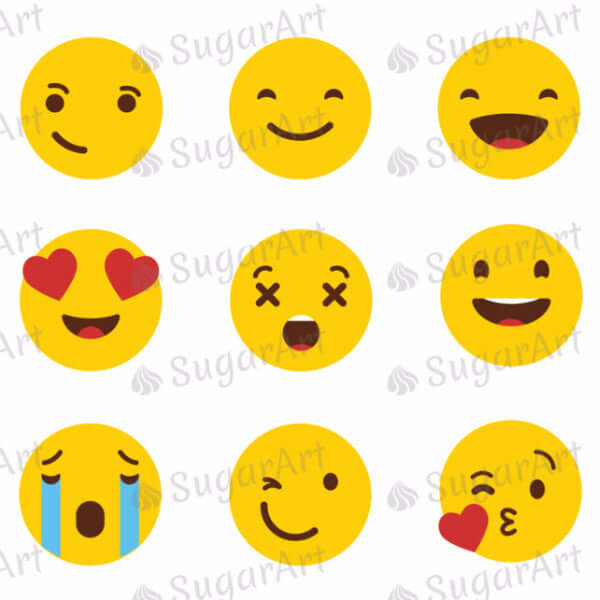 Emoticons - SA36-Sugar Stamp sheets-Sugar Art