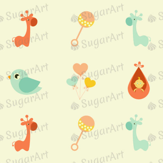 Baby Elements - SA41-Sugar Stamp sheets-Sugar Art