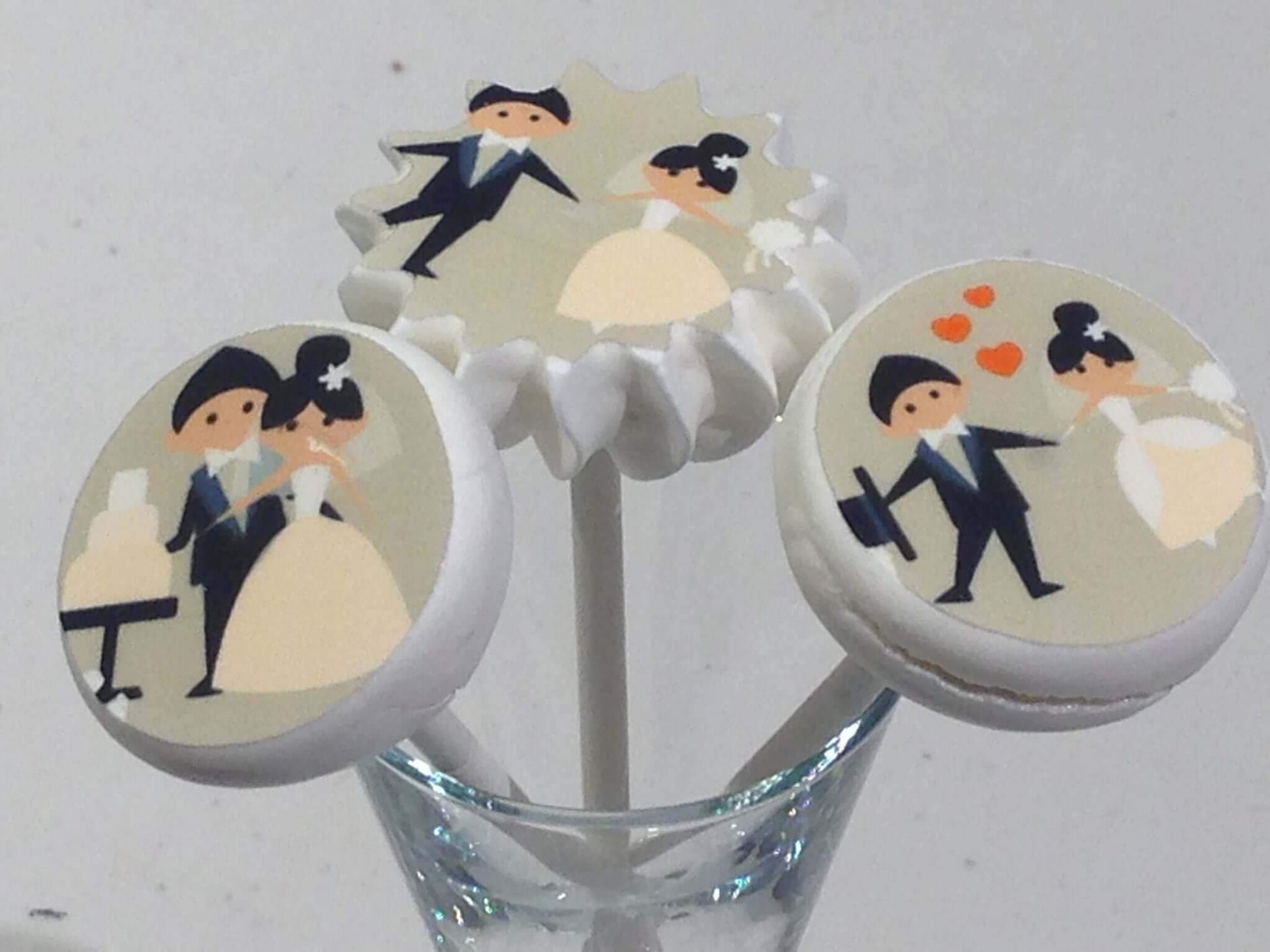 Wedding Couples - 1.5 inch - SA51-Sugar Stamp sheets-Sugar Art