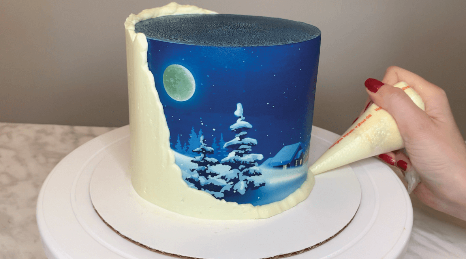 “Winter Night” Exclusive Cake Decorating Class With Pamela from Buttercut Bakery.