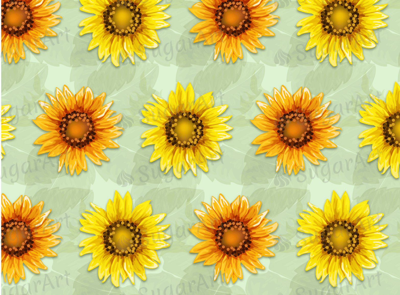 Sunflowers Pattern - Icing - ISA007.