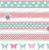 Shabby Chic Striped Background- Icing - ISA011.