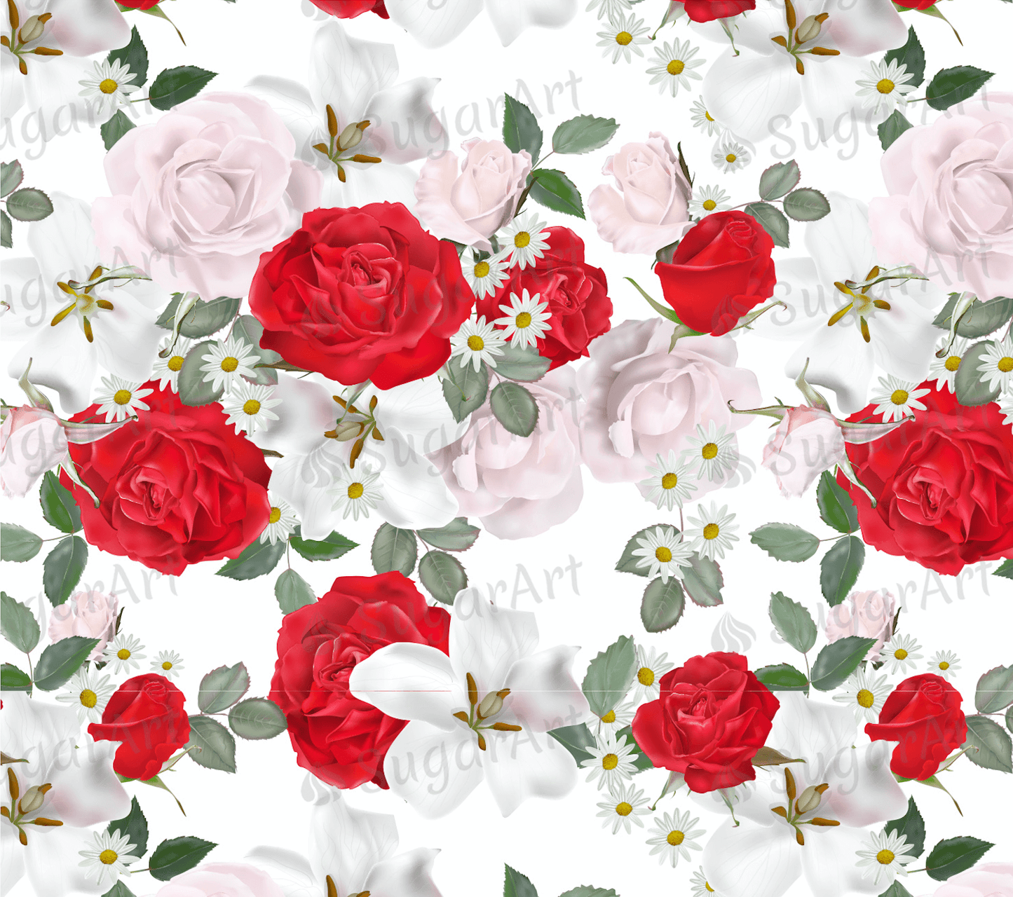 Romantic Roses - Icing - ISA027.