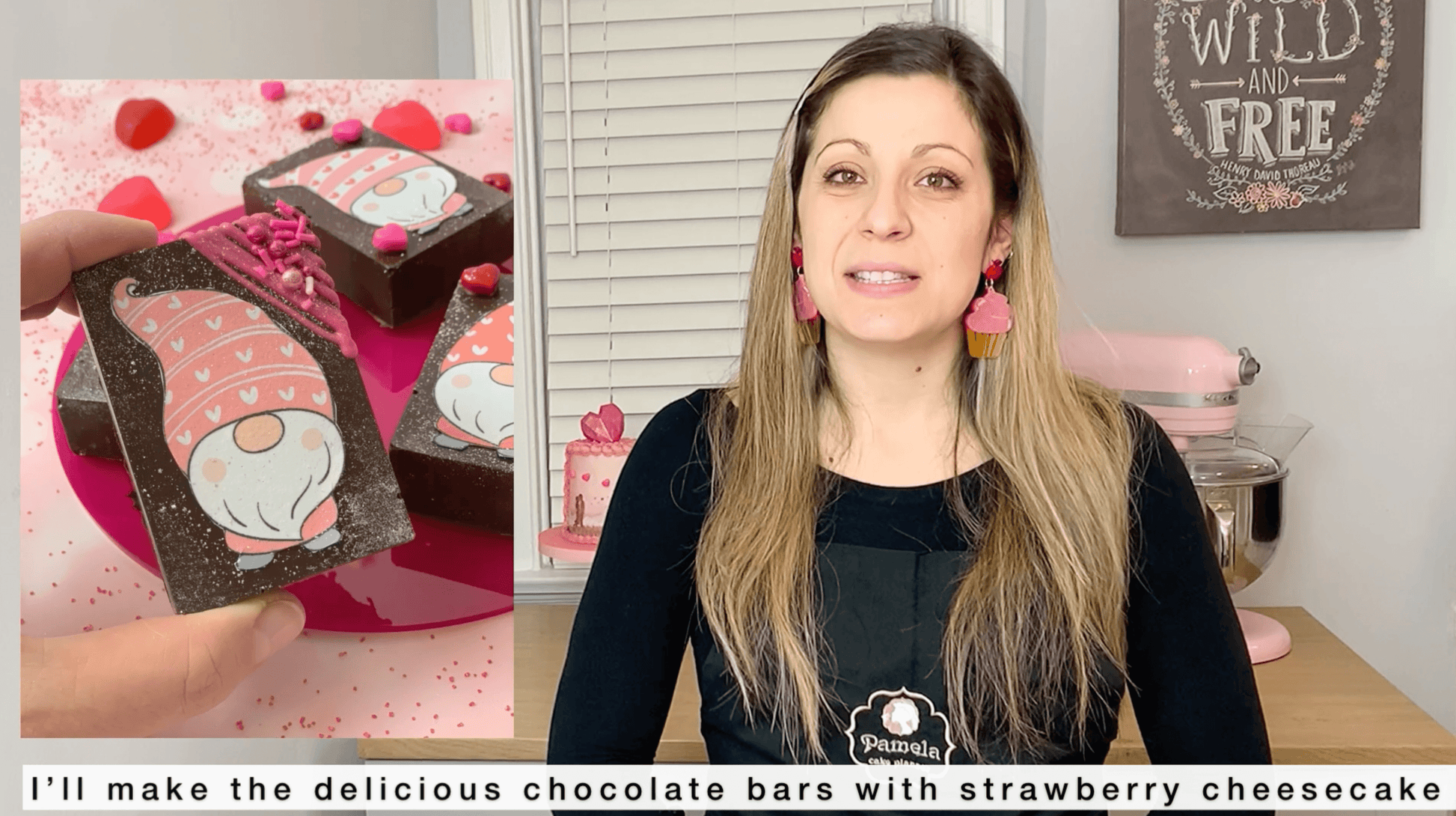 Valentine’s Strawberry Cheesecake Bars masterclass con Pamela di Pamela Cake Planner.