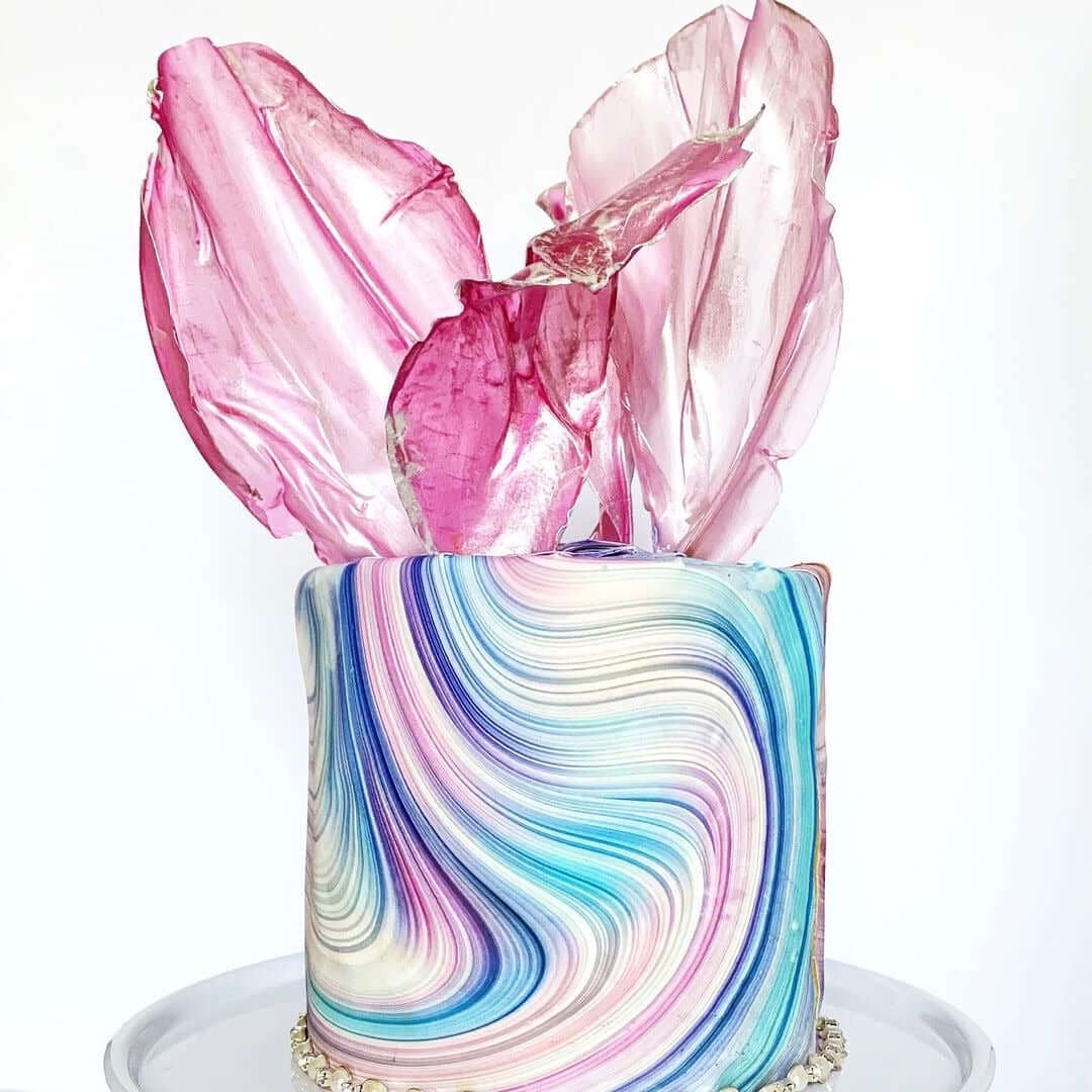 Liquid Dynamic Gradient Waves - Icing - ISA191 – Sugar Art